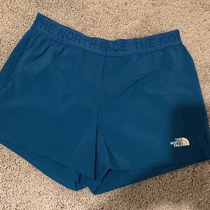 The North Face Women's Athletic Teal Shorts